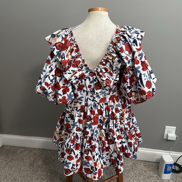 Sofie The Label - Floral Ruffle Puffed Dress - Size Medium - Good Condition!! - Picture 6 of 9